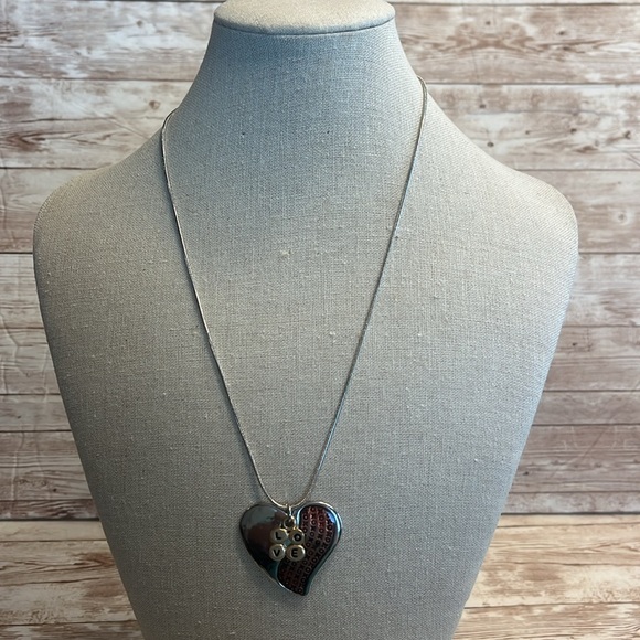 Christopher & Banks COXzO Love Necklace on Silver Chain - Picture 2 of 7